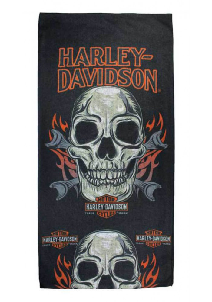 Harley Davidson Homme Skull Mouth Bandana Noir MHW19630