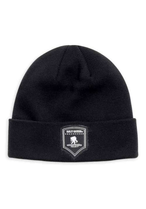 Harley Davidson Homme Wounded Warrior Project Cuffed Bonnet  Noir 99452-16VM