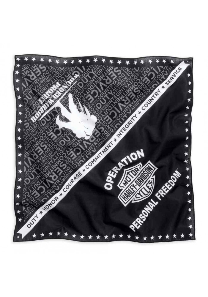 Harley Davidson Homme Wounded Warrior Project Graphic Bandana Noir 99453-16VM