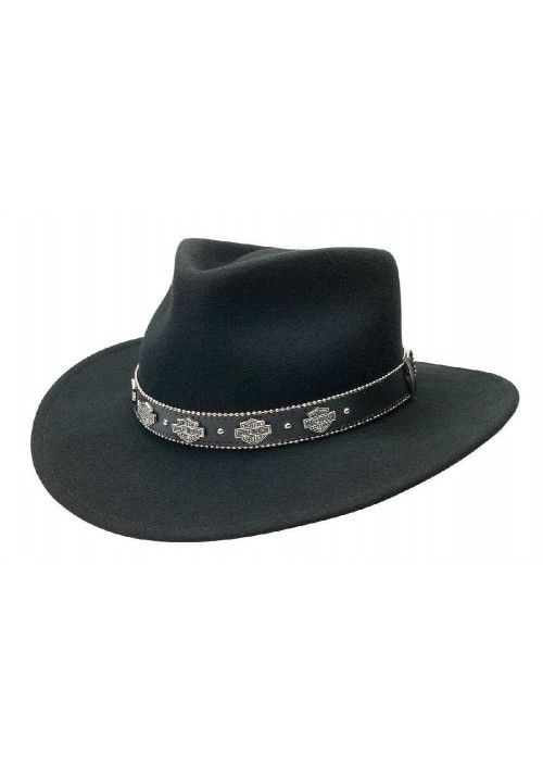 Harley Davidson Homme Crushable Laine Bar &amp; Shield Cowboy  HD-195