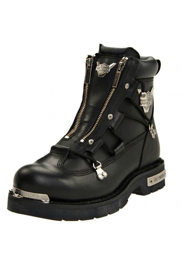 Bottes Harley Davidson Brake Light en Cuir Noir (Ref : D91680) Botte Moto Homme