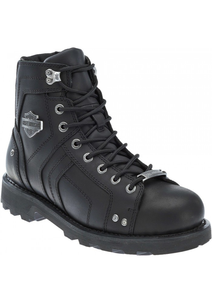 Chaussures / Bottes Harley Davidson Mandrake Cuir Noir Moto Hommes D96111