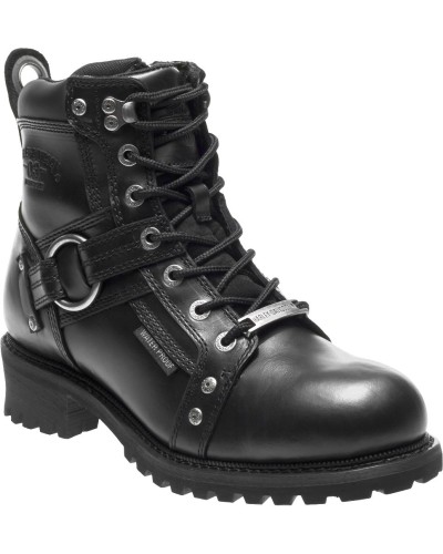 Chaussures / Bottes Harley Davidson Pierce Noir Waterproof Moto Hommes – D96143