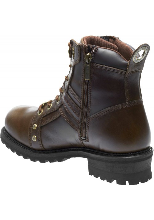 Chaussures / Bottes Harley Davidson Pierce Marron Waterproof Moto Hommes  - D96144