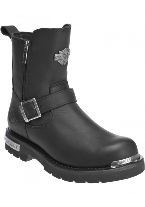 Chaussures / Bottes Harley Davidson Startex Cuir Noir Moto Hommes  D96090