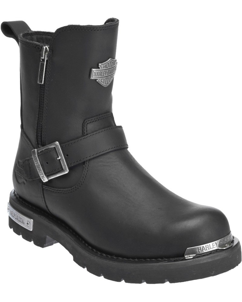 Chaussures / Bottes Harley Davidson Startex Cuir Noir Moto Hommes  D96090