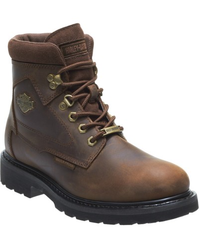 Chaussures / Bottes Harley Davidson Thurmond Waterproof Marron Moto Hommes  D96148