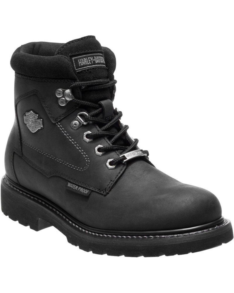 Chaussures / Bottes Harley Davidson Thurmond Waterproof Noir Moto Hommes  D96147
