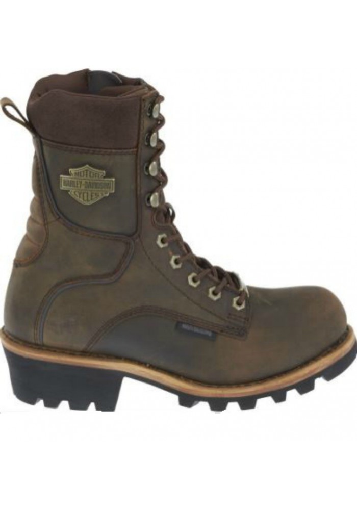 Chaussures / Bottes Harley Davidson Tyson Logger Moto Hommes Marron D96100