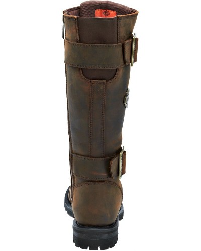 Bottes Harley-Davidson Femmes Belhaven Moto  Aged Bark Marron  D87083