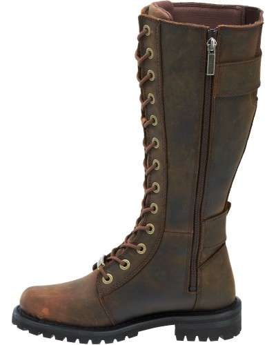 Bottes Harley-Davidson Femmes Belhaven Moto  Aged Bark Marron  D87083