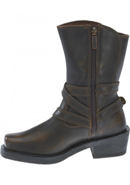 Bottes Harley-Davidson Femmes Ingleside Moto  Marron Cuir  D87092