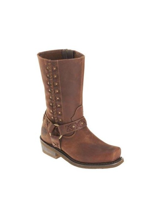 Bottes Harley-Davidson Femmes Auburn Marron Moto  D85432