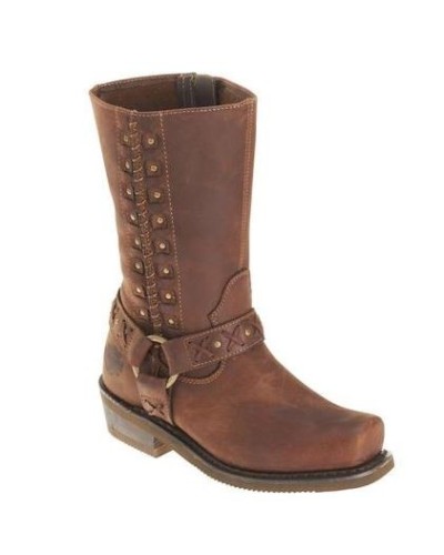 Bottes Harley-Davidson Femmes Auburn Marron Moto  D85432