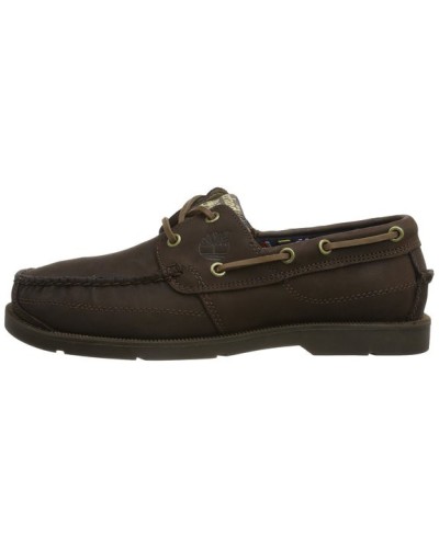 Timberland Earthkeepers Kiawah Bay Marron Bateau Hommes en Cuir
