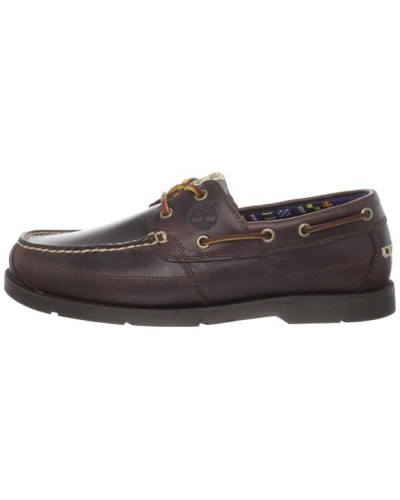 Timberland Earthkeepers Kiawah Bay Brown/Brown Bateau Hommes en Cuir