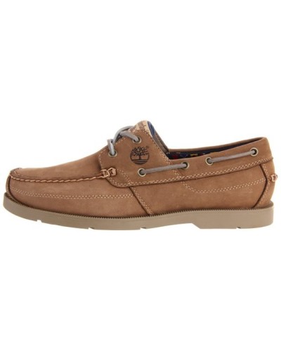Timberland Earthkeepers Kiawah Bay Light Taupe/Taupe Bateau Hommes en Cuir