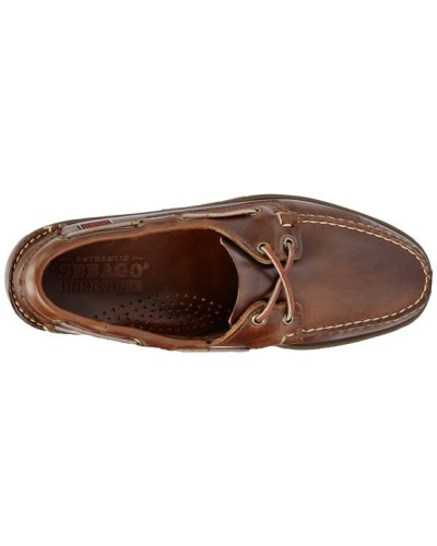 Sebago Dockside Bateau Brown en Cuir Hommes