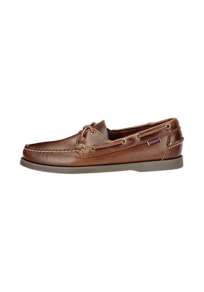 Sebago Dockside Bateau Brown en Cuir Hommes