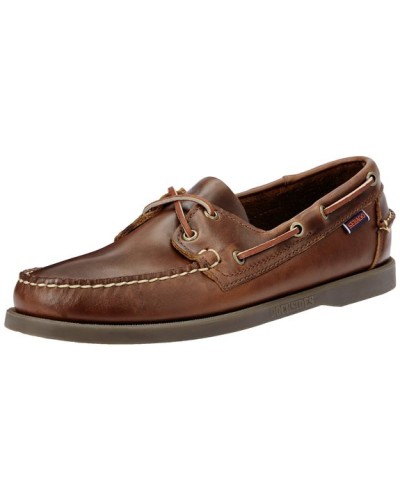 Sebago Dockside Bateau Brown en Cuir Hommes