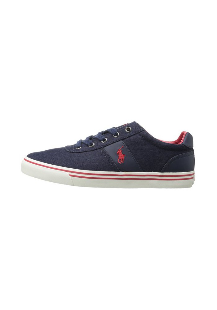 Chaussure Ralph Lauren - Hanford (Couleur : Navy/Red) Toile - Homme 