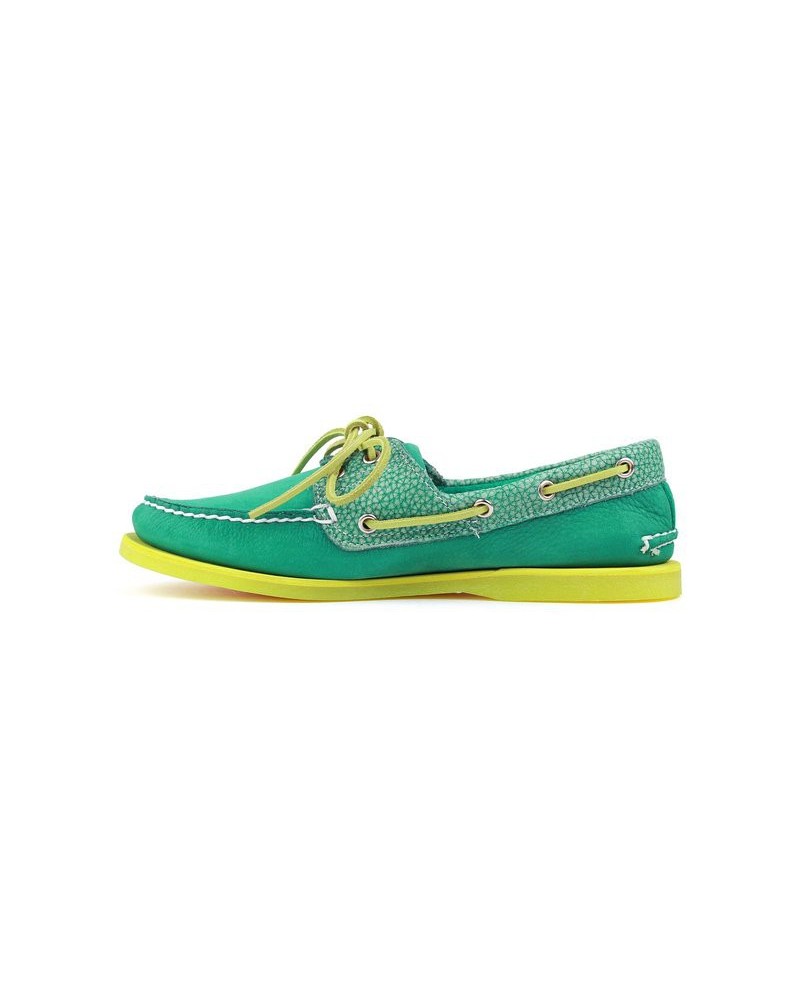 Chaussure Timberland Classic 2-Eye Bateau Cuir (Couleur : Bosphorus Green/Green) Homme
