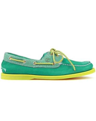 Chaussure Timberland Classic 2-Eye Bateau Cuir (Couleur : Bosphorus Green/Green) Homme