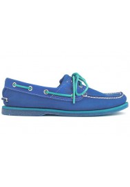 Chaussure Timberland Classic 2-Eye Bateau Cuir (Couleur : Olympian Blue/Blue) Homme