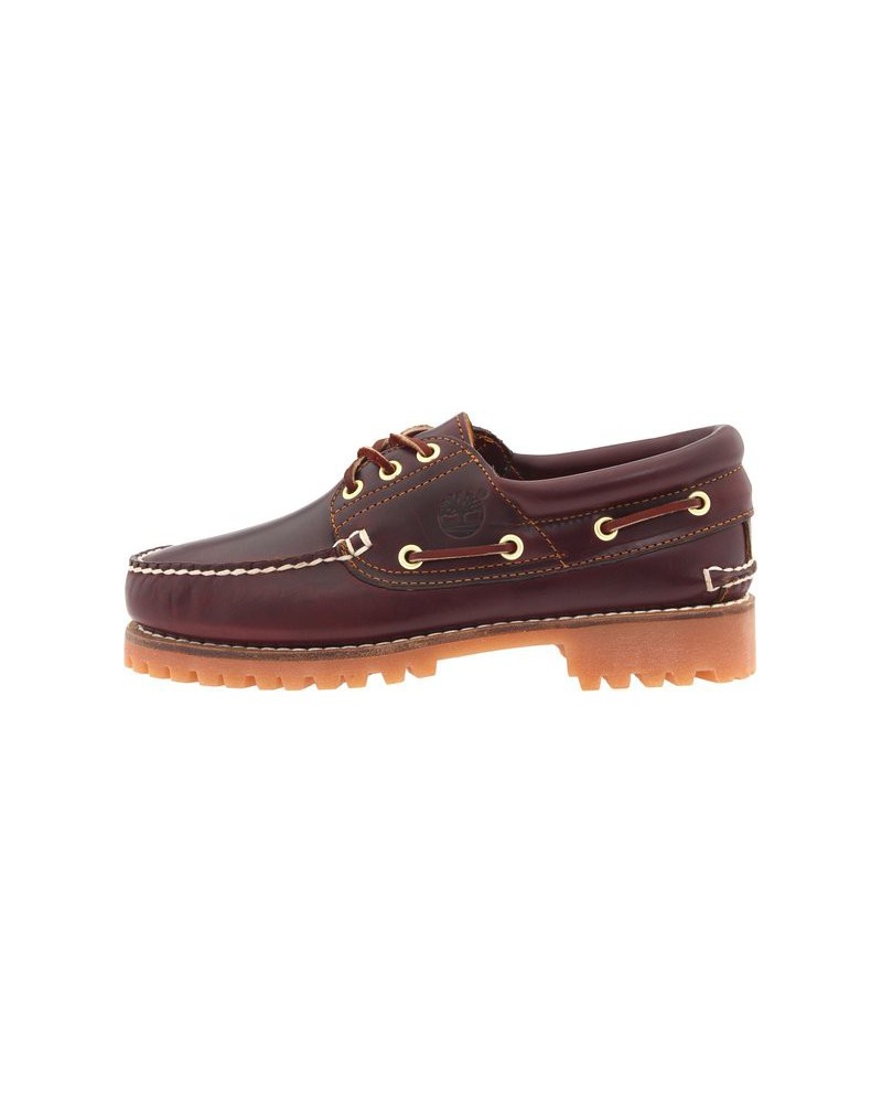 Chaussure Timberland Hommes 3-Eye Classic Lug Chukka (Couleur : Burgundy/Brown) Bateau en Cuir Marron