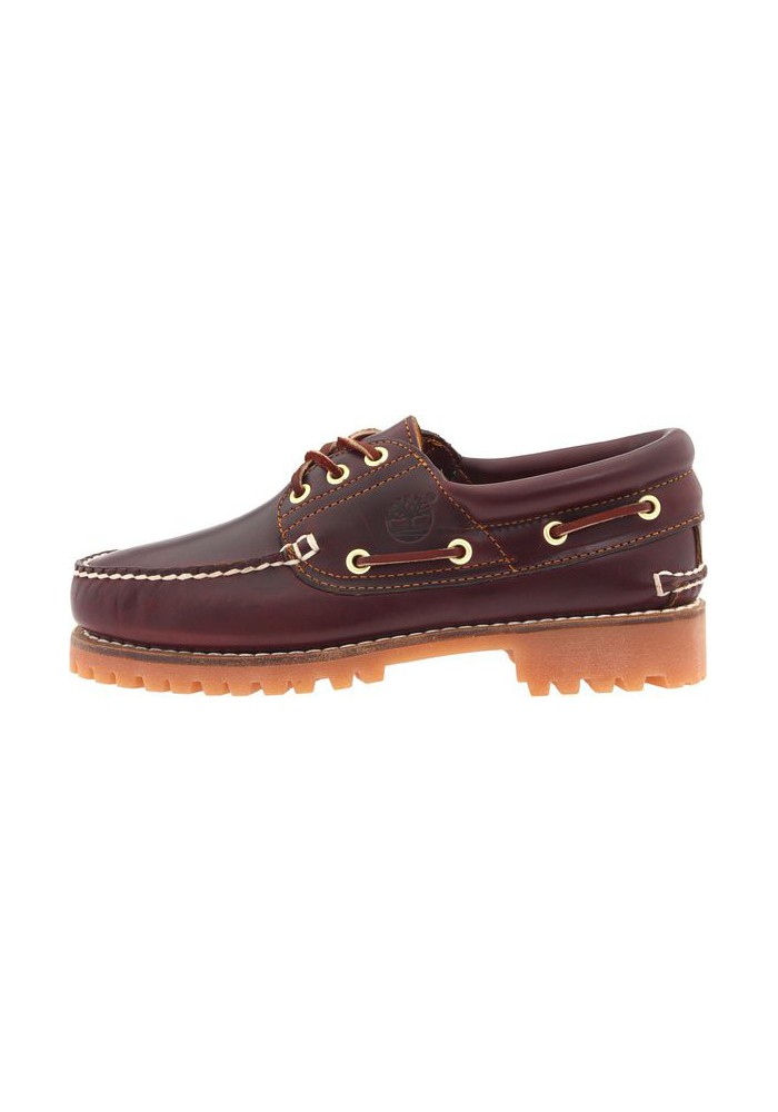 Chaussure Timberland Hommes 3-Eye Classic Lug Chukka (Couleur : Burgundy/Brown) Bateau en Cuir Marron