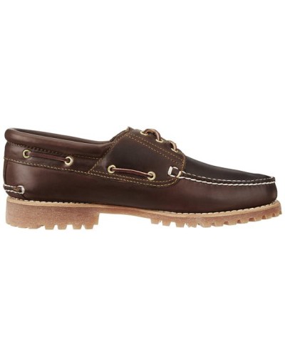 Chaussure Timberland Hommes 3-Eye Classic Lug Chukka (Couleur : Brown) Bateau en Cuir Marron