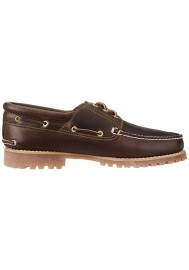 Chaussure Timberland Hommes 3-Eye Classic Lug Chukka (Couleur : Brown) Bateau en Cuir Marron