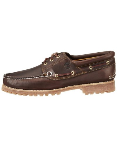 Chaussure Timberland Hommes 3-Eye Classic Lug Chukka (Couleur : Brown) Bateau en Cuir Marron