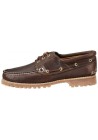 Chaussure Timberland Hommes 3-Eye Classic Lug Chukka (Couleur : Brown) Bateau en Cuir Marron