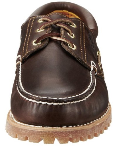 Chaussure Timberland Hommes 3-Eye Classic Lug Chukka (Couleur : Brown) Bateau en Cuir Marron