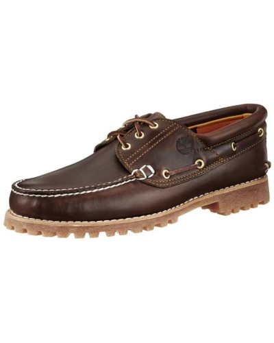 Chaussure Timberland Hommes 3-Eye Classic Lug Chukka (Couleur : Brown) Bateau en Cuir Marron