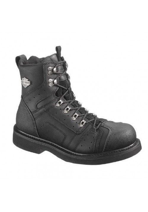 Bottes Harley Davidson Lenni en Cuir Noir (Ref : D96032) Botte Moto Homme