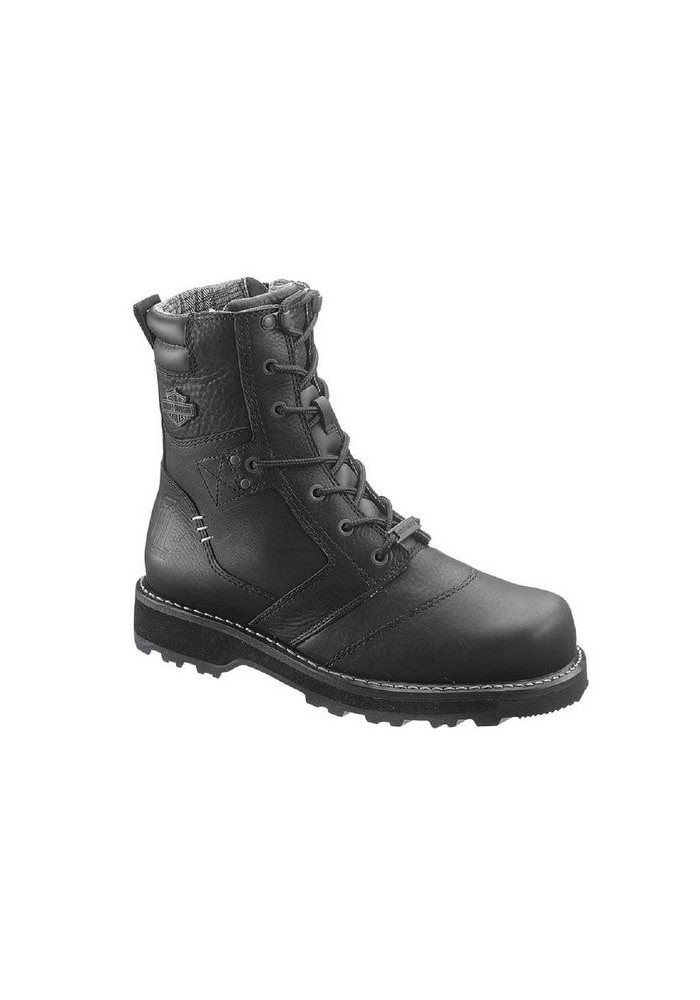 Bottes Harley Davidson Jay en Cuir Noir (Ref : D96026) Botte Moto Homme