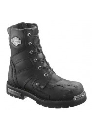 Bottes Harley Davidson Zander en Cuir Noir (Ref : D96029) Botte Moto Homme