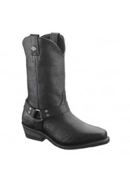 Bottes Harley Davidson Harris en Cuir Noir (Ref : D96030) Botte Moto Homme