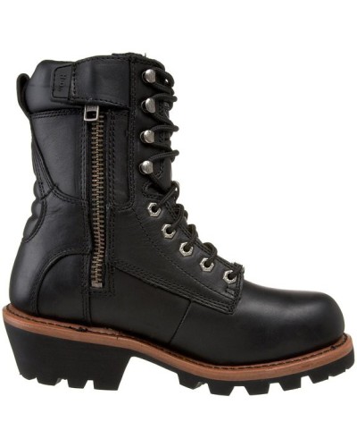 Bottes Harley Davidson Tyson en Cuir Noir (Ref : D95188) Botte Moto Homme
