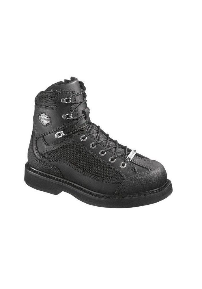 Bottes Harley Davidson Markus en Cuir Noir (Ref : D96024) Botte Moto Homme