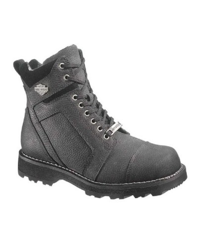 Bottes Harley Davidson Carter en Cuir Noir (Ref : D96006) Botte Moto Homme