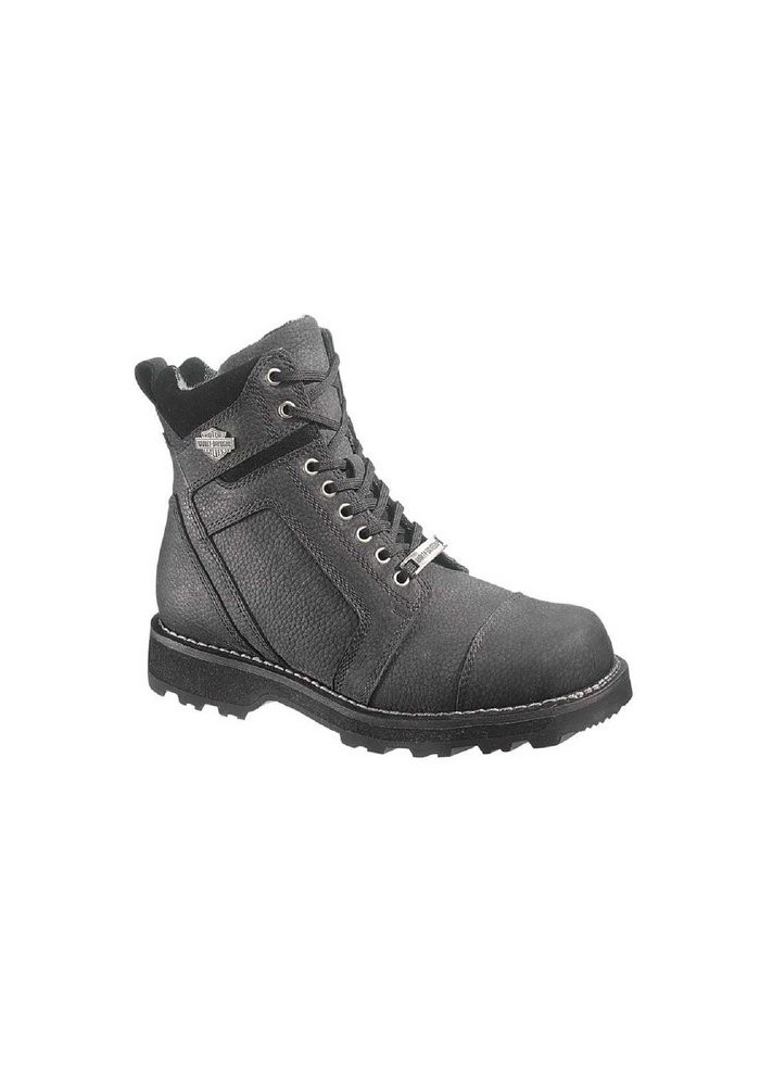 Bottes Harley Davidson Carter en Cuir Noir (Ref : D96006) Botte Moto Homme