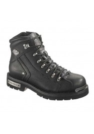 Bottes Harley Davidson Electron en Cuir Noir (Ref : D96017) Botte Moto Homme