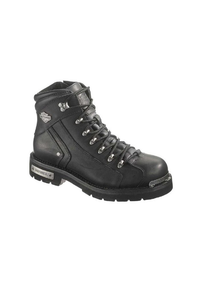 Bottes Harley Davidson Electron en Cuir Noir (Ref : D96017) Botte Moto Homme