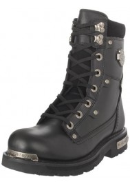 Bottes Harley Davidson Camshaft en Cuir Noir (Ref : D91693) Botte Moto Homme