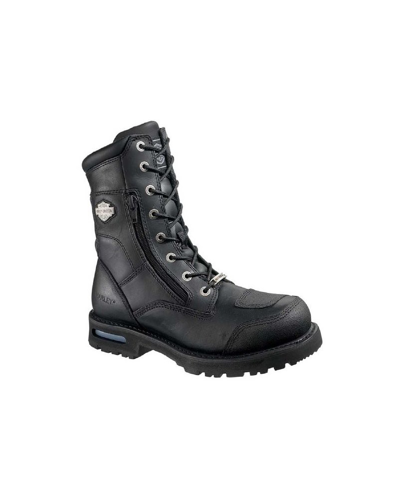 Bottes Harley Davidson Riddick en Cuir Noir (Ref : D98308) Botte Moto Homme