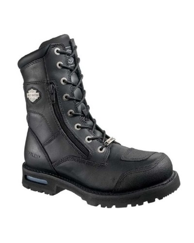 Bottes Harley Davidson Riddick en Cuir Noir (Ref : D98308) Botte Moto Homme