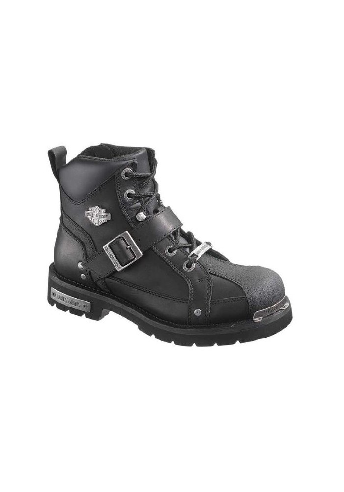 Bottes Harley Davidson Jones en Cuir Noir (Ref : D96010) Botte Moto Homme